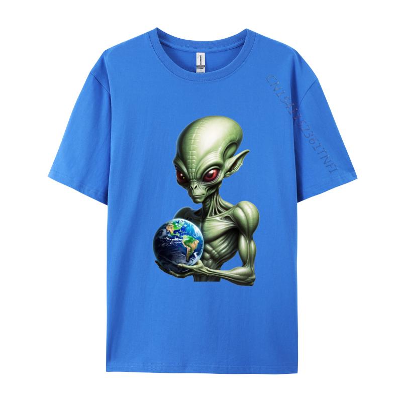 Alien Cosmic Tyrant Tshirt Vintage Birthday Gift TShirt Tees Graphic Design Cotton Men Tshirts Black Large