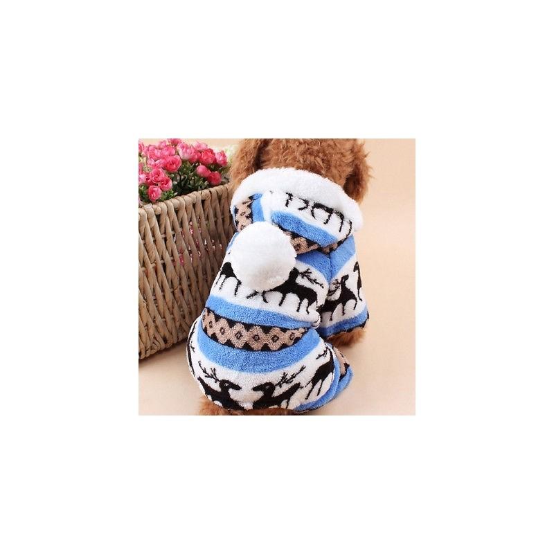 Premium Quality Warm Pet Dog And Cat Apparel Pajamas Hoodie For Winter Comfort