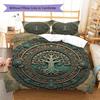MayanMagicTotems Pattern Bedding Quilt Set Quilt Cover Pillowcase Home Decoration Birthday Gift (1 * Duvet Cover + 2 * Pillowcase, Without Core)