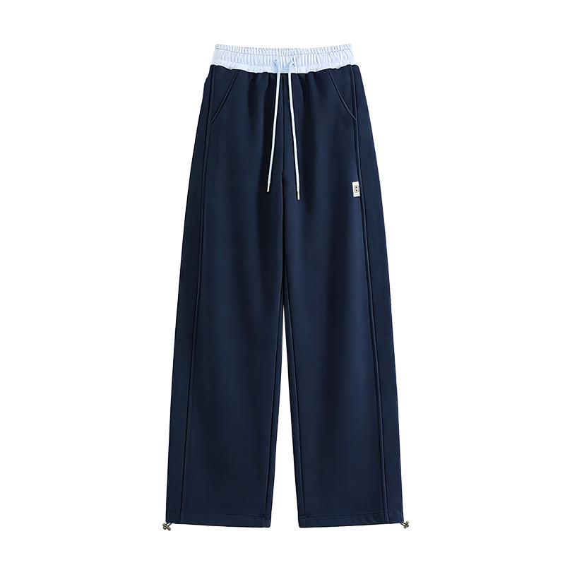 Spring 2026 Stylish Loose Casual Straight-Leg Pants for Middle and High School Girls