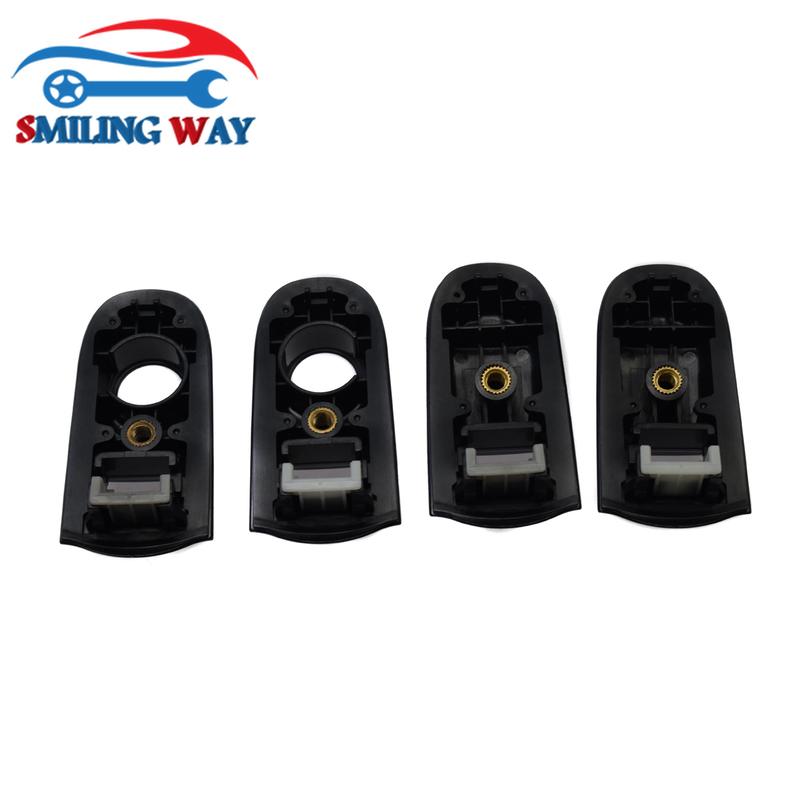 4 Pcs Black Car Outside Door Handle For Hyundai Accent 1.6L 2006 2007 2008 2009 2010 Front Rear Left Driver & Right Passenger