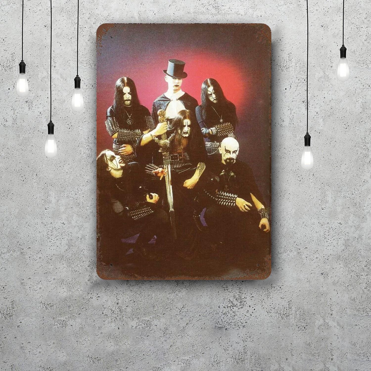 

Dimmu Borgir Funny Bar Metal Sign Retro Plaque Vintage Sign Alcohol Drinker Pub Club Man Cave Kitchen Wall Decoration 20x30cm（7.8x11.8inch）