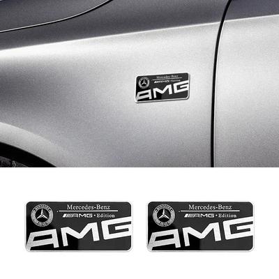 2025 Pour Mercedes-Benz 1 pièce Autocollant Emblème Vitre Latérale de Voiture pour Mercedes benz AMG W204 W205 W212 W213 W221 W177 W246 GLA GLC CLA A