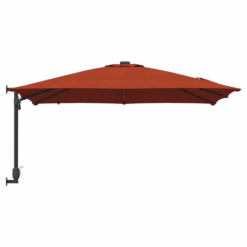Garden Sun Umbrella Terracotta 248.5 X 247.5 X 160 Cm
