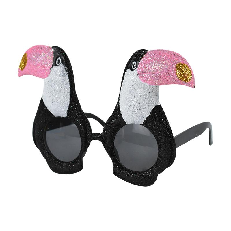 1pc Hawaii Tropical Party Sunglasses Flamingo Hawaiian Luau Pool Beach Party Decoration Supplies Pineapple Funny Glasses