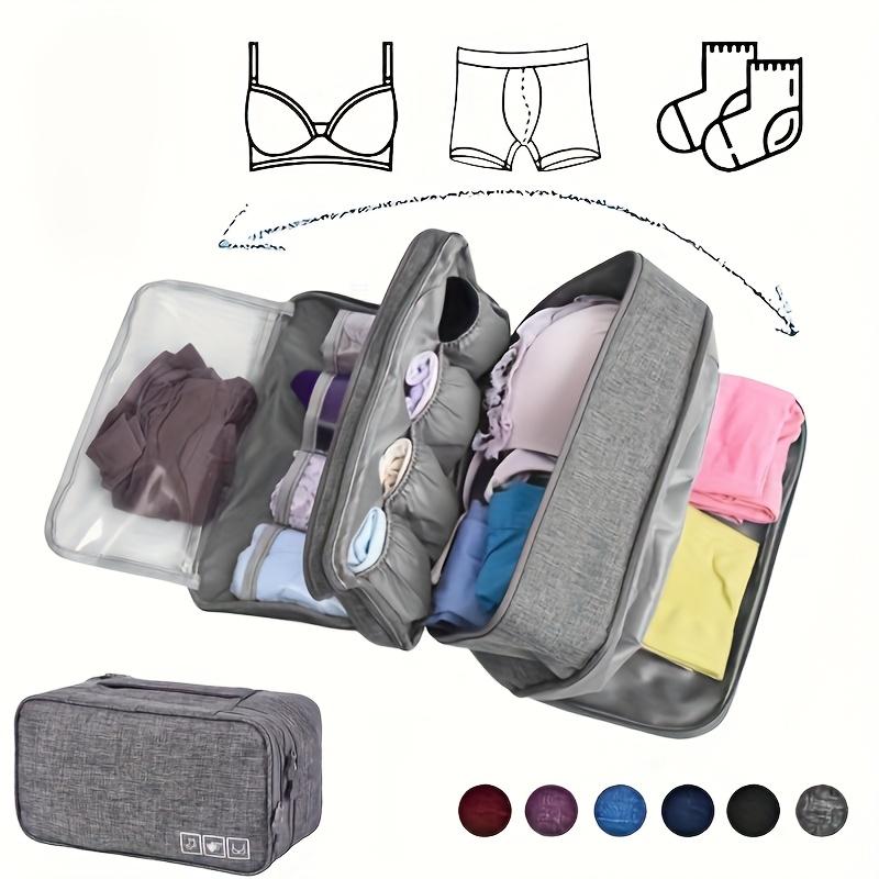 1pc Travel Underwear Organizer Bag, a Portable Zippered Pouch for Storing Bras And Socks, Designed to Carry-On Bags
