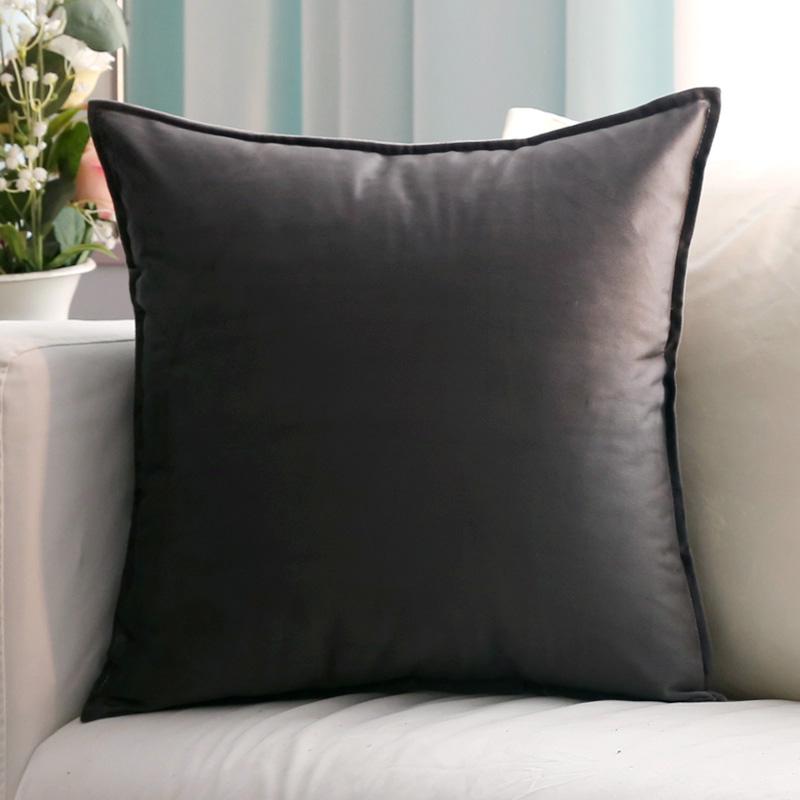 Velvet Cushion Cover Solid Color Square Pillow Covers for Home Living Room Sofa Decorative Headboard Pillowcase 50x50cm/60x60cm