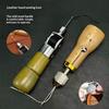 DIY Leather Sewing Awl Kit Waxed Thread Hand Sewing Tools Leather Craft Edge Stitching Belt Strips Shoemaker Canvas Repair Tool
