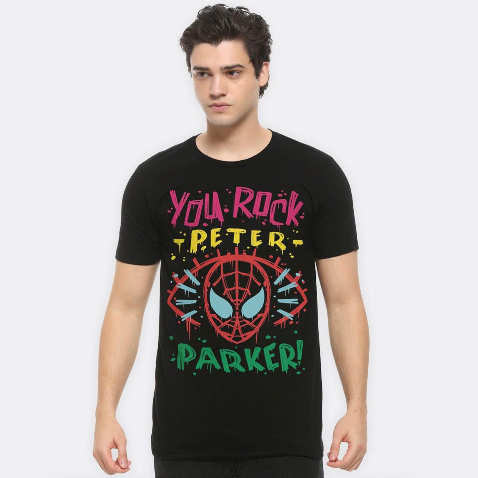 Spider-Man You Rock Peter Parker T-Shirt, Men s and Women s Sizes (SPD-763110) 2XL