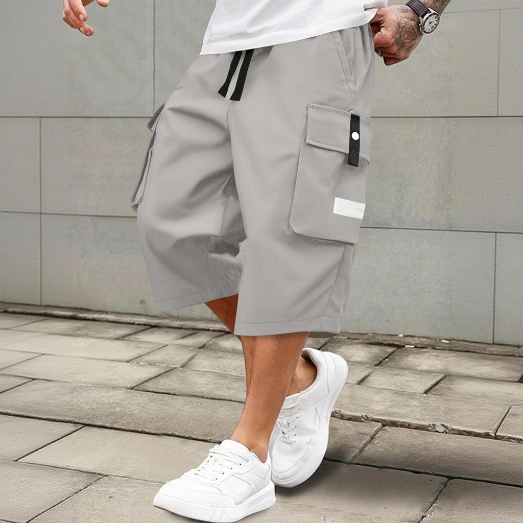 Pantaloni della tuta da uomo con lacci Pantaloncini cargo da uomo Pantaloni casual