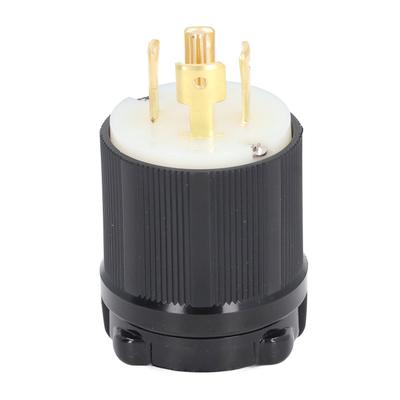 Generator Locking Plug 4 Prong 5 Core 30A 120/208V Universal Twist Lock Adapter L21‑30P for Machine