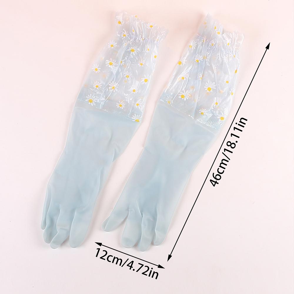 

Водонепроницаемые перчатки для уборки по дому, перчатки для мытья посуды для кухни, для дома синий