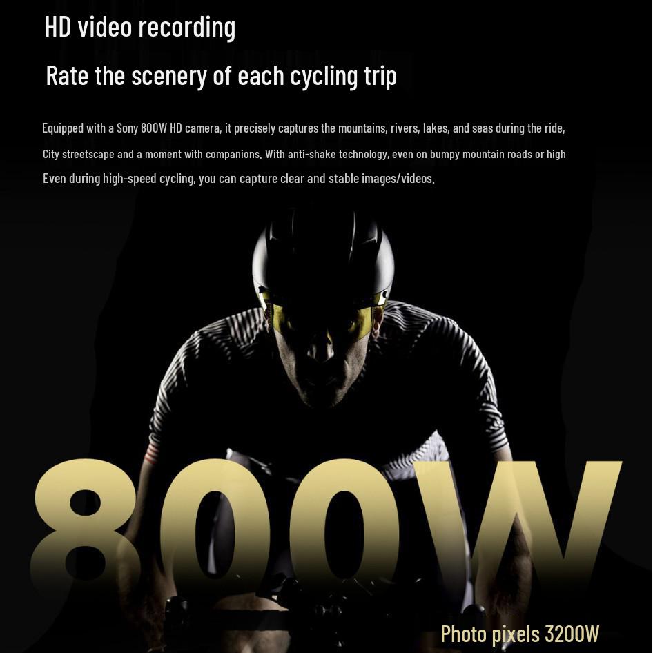 W640 Outdoor Cycling Smart Glasses: AI Translation, Photo/Video Recording, Wind/Sandproof, UV Protection Sunglasses