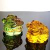 Crafts Opening Gift Tabletop Ornaments Golden Toad Ornament Feng Shui Toad Crystal Golden Toad