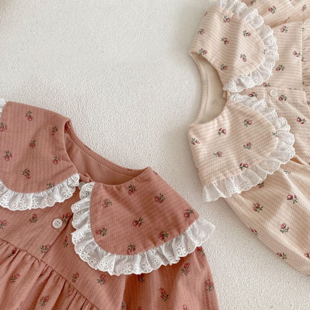 Baby Clothes Bodysuit Long Sleeve Spring Autumn Clothes Girls Coveralls Romper Newborn Baby Shrine Visit Birthday Birth Preparation Gift Monthly Photo