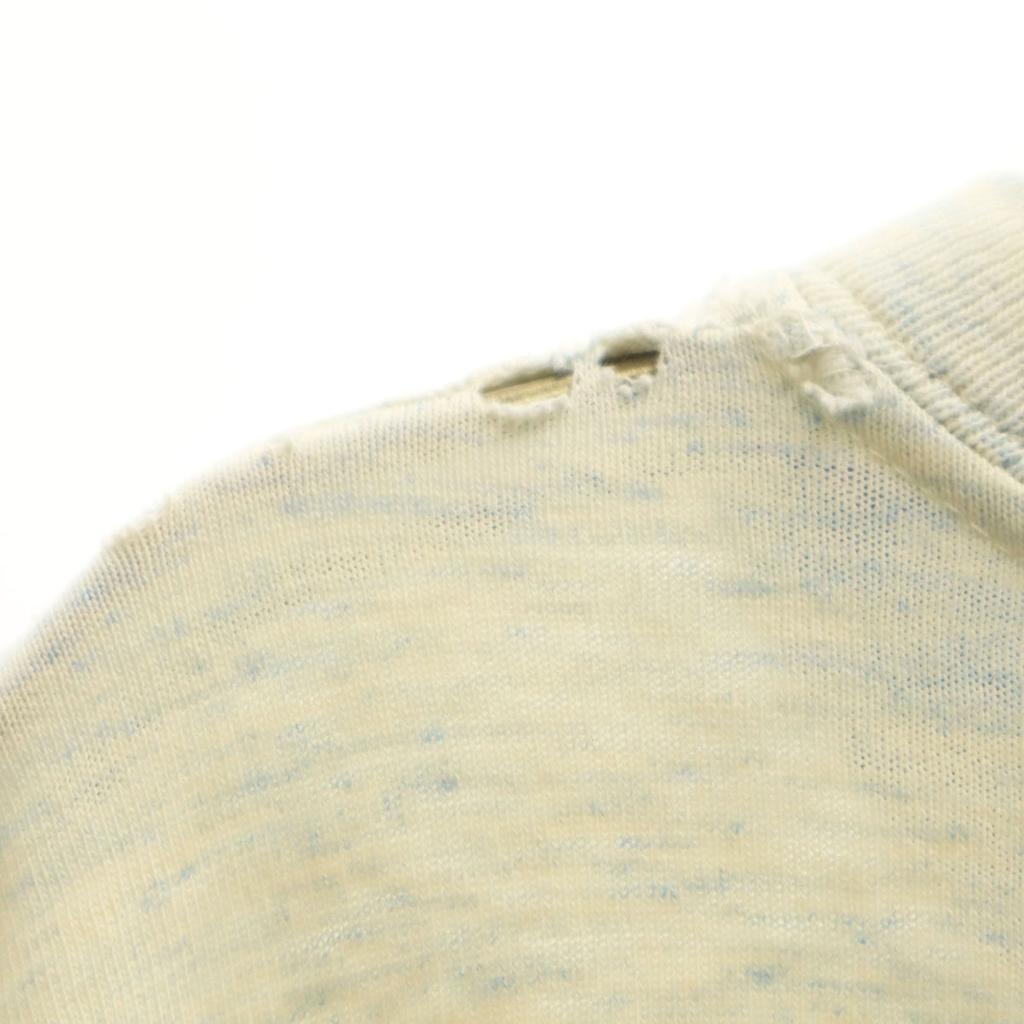 ALORE 90s Made in USA Old Five-quarter sleeve T-shirt XL Ivory Men's Used