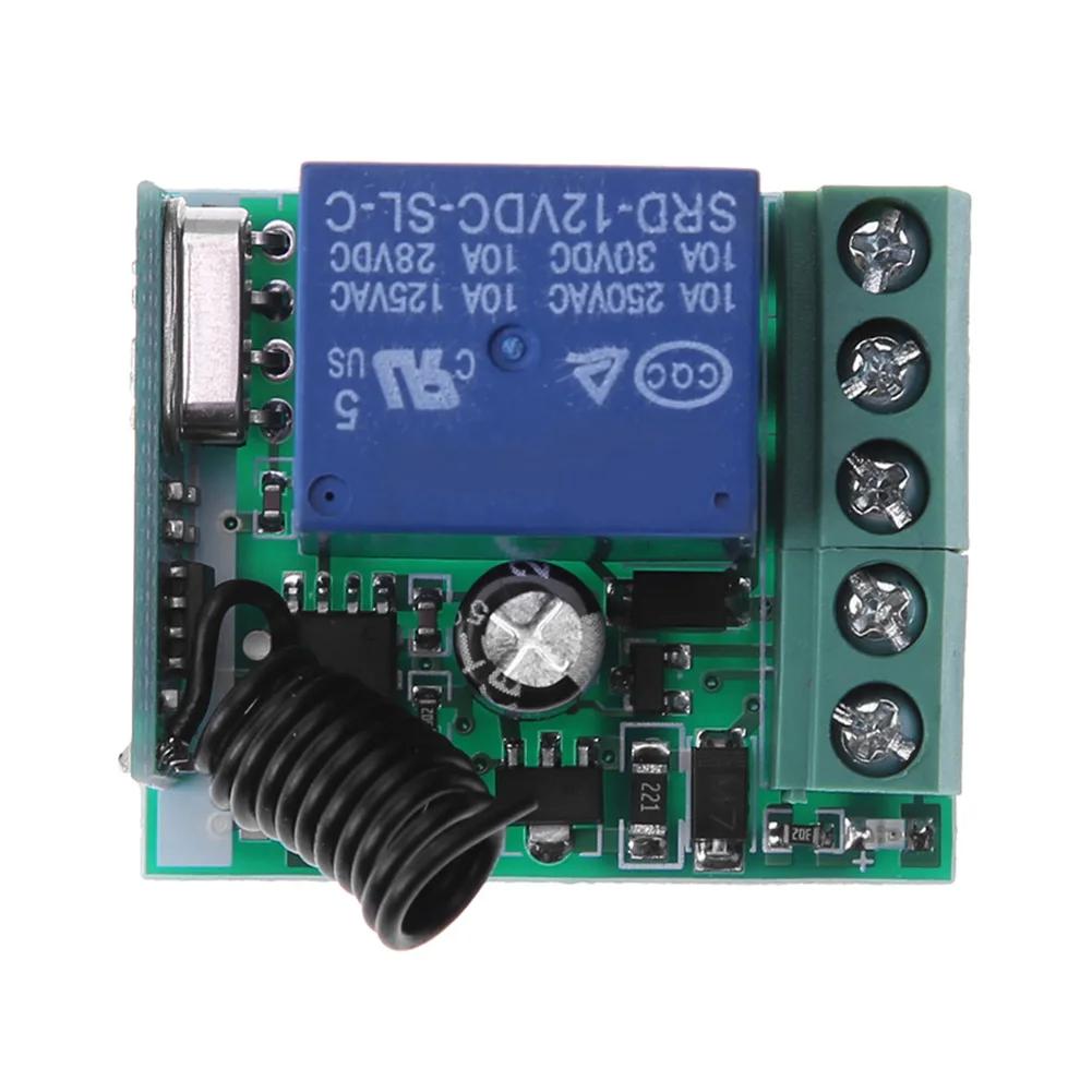 433 МГц DC 12 В 5 В-30 В 1-канальный Универсальный Беспроводной Пульт Дистанционного Управления Переключатель Реле Модуль Приемника RF Передатчик 433 МГц Пульт Дистанционного Управления