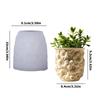 Intricate Floral Design Silicone Planter Mold Resin Flower Casting Pot Mold For Unique Resin Jewelry Tray Making Gift