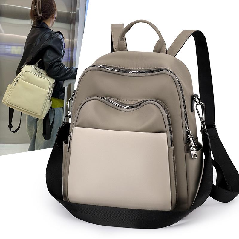 Women's Large Capacity Backpack Lightweight Nylon Travel Backpack