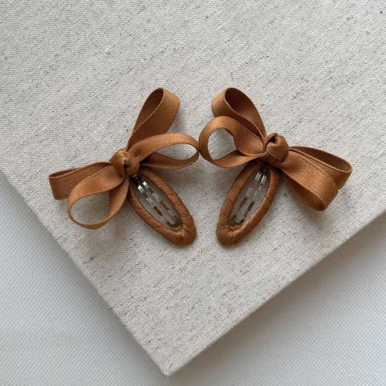 1 Paar Baby Haarspangen Leuchtende Farbe Kleinkind Haarspangen Schleifchenform Haarspangen für Mädchen Seitenhaar Pony Haarschmuck