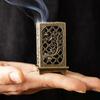 Alloy Square Vertical Incense Burner Home Decorations Small Xiangyun Plum Blossom Incense Burner Indoor Aromatherapy Ornament