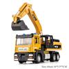 1:32 Excavator Blender Dump Truck Alloy Model Toys Diecast Car With Sound Light Pull Back Miniature Vehices Children'S Toy Gifts