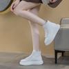 High-top women's shoes autumn new student platform casual high and thin leather medium tube sports shoes
