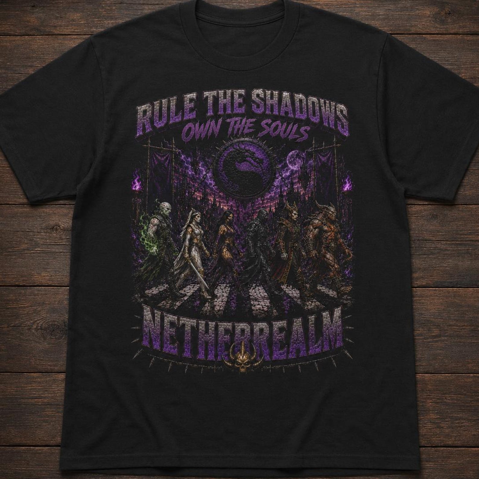 Mortal Kombat Netherrealm Abbey Road Tee M