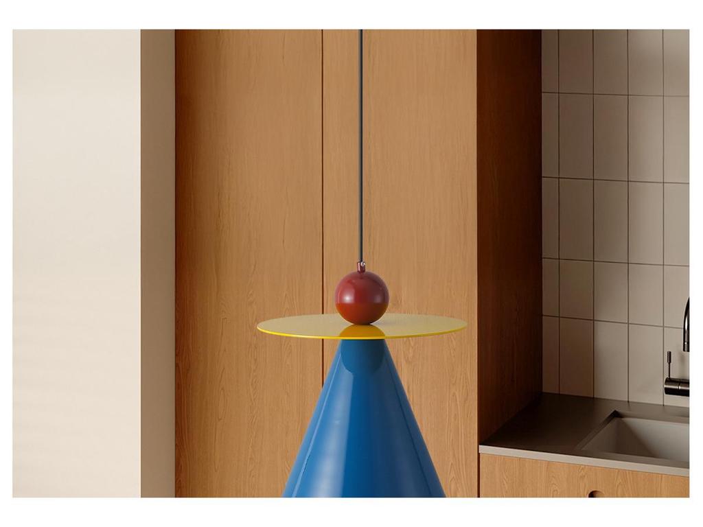 Mid-Century Modern Memphis Color Bedside Lamp: Minimalist Creative Circus Chandelier for Kids' Room or Study