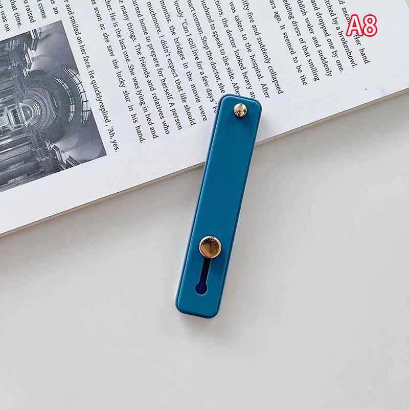 Universal Silicone Wristband Phone Holder Finger Ring Phone Hand Band Bracket Push Pull Grip Phone Stand Sticker Phone Holder