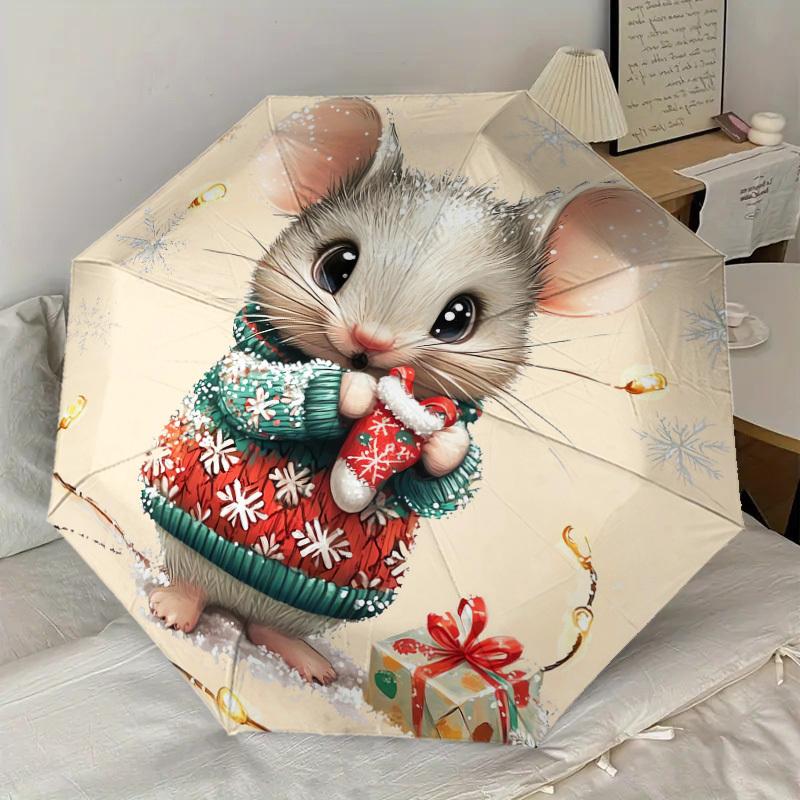 1pc mouse gift Pattern Umbrella Design Automatic Opening and Closing Umbrella, High-quality Travel Umbrella, Lightweight and Portable, -27