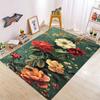 Comfortable Water Carpet with Anti Slip and Featuring Tri Flowers Floor Mats Living Rooms Bedrooms Kitchens and Indoor Use Rug