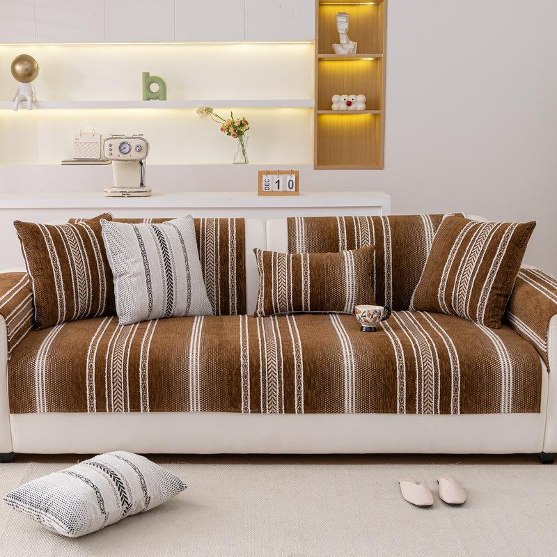 New Straight Edge Four-Season Universal Sofa Seat Cushion One Piece Light Luxury High-End Straight Row Leather Sofa Seat Cushion