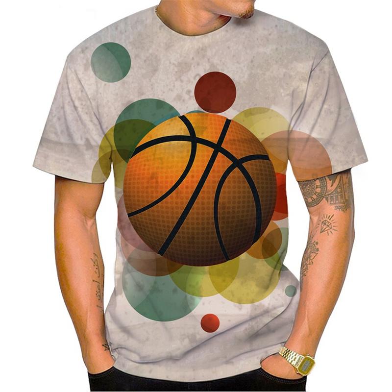 Utomhusbasketsport T-shirt Mode snabbtorkande material Herr heta globala nyhet T-shirt avslappnad O-krage kortärmad skjorta Sportkläder