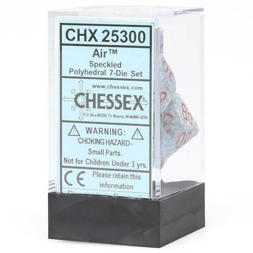 D7 Die Set Dice Speckled Poly (7 Dice) (Air)