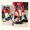 Women's Christmas Deer Wool Socks: Mid-Calf, Autumn/Winter Style, Gift Boxed