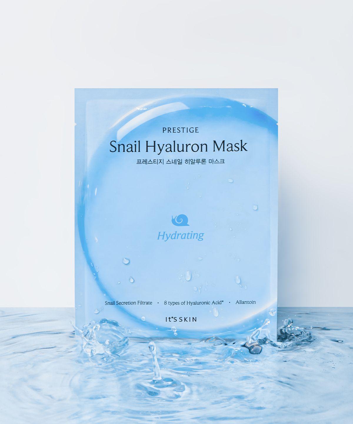 [10 Sheets] Prestige Snail Hyaluronic Mask