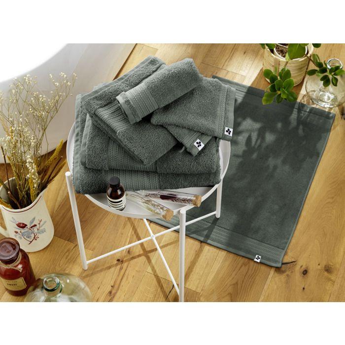 Tapis de bain - Garance - Coton bio - 50x70 cm - Coloris Romarin