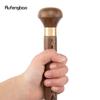 Yellow Wooden Traditional Single Joint Walking Stick Decorative Cospaly Party Wood Walking Cane Halloween Mace Wand Crosier 87cm