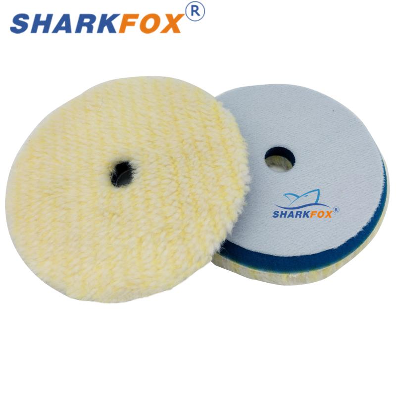 Sharkfox 5-дюймовый набор для полировки Полировальная губка Губка для нанесения автомобильного воска Диск Шерстяной круг Полировальные круги для автомобильного полировщика Уход за автомобильной краской