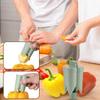 2-in-1 Reusable Fruit Vegetable Coring Tools Fruit Pepper Corer Color Pepper Corer Seed Removing Tool Portable Kitchen Utensil