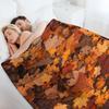 Fall Foliage In Autumn Brown October Forest Throw Blanket Christmas Decoration Cute Halloween Decorative Throw Blankets