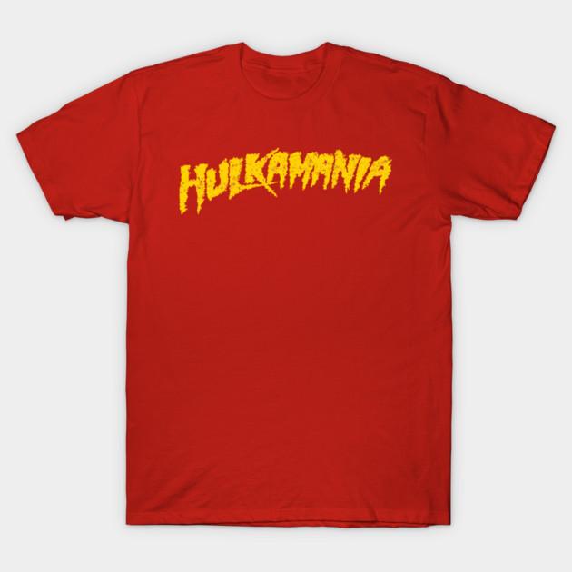 Asian Size Cotton Unisex Tshirt Print T-shirt Hulkamania Yellow Retro Vintage T-shirt No-Cut Print Regular Fit