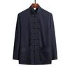 Set de îmbrăcăminte tradițională chinezească pentru bărbat, toamnă, cu cataramă, cămașă kung fu, pantaloni de top oriental retro, tai chi, uniforme respirabile, hanfu
