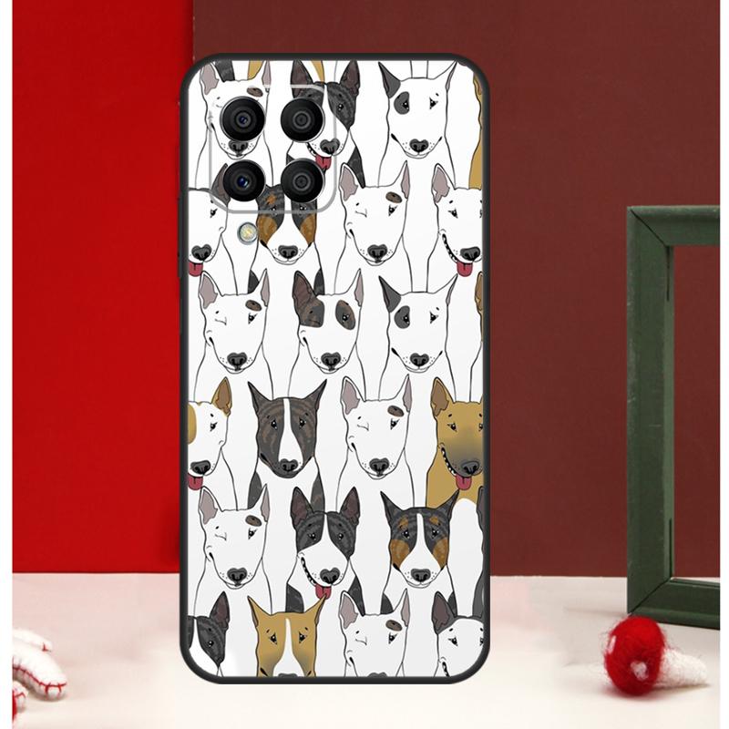 English Bull Terrier Dog Case For Samsung Galaxy M31 M11 M21 M14 M34 M54 M12 M32 M52 M15 M13 M16 M36 M56 M53 M35 M55