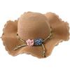 Willow flower straw hat women's wavy edge big brim sun hat summer outdoor sun protection hat travel visor parent-child hat