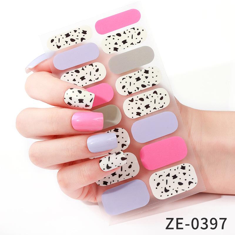 1/3pcs Women Hot Nail Sticker Plastic Sticker Nail Sticker Decals Art Casual Fashion Elegant Randomly