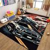 Vintage Sports Car F1 Rug Non Slip Floor Mat for Bedroom, Living Room & Doorway Retro Cool Home Decor Mat
