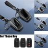 A+ Aluminum Alloy Leather Car Key Case Cover For Toyota Camry Corolla Prius RAV4