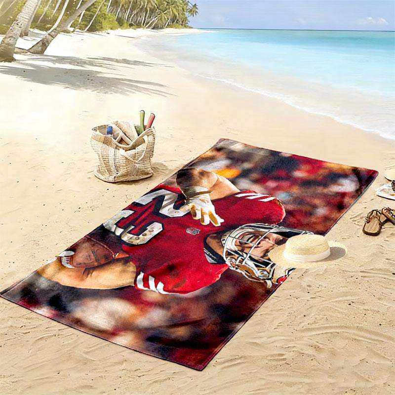 McCaffrey Print Beach Towel, Large Soft Quick Dry Towel for Beach Camping Swimming